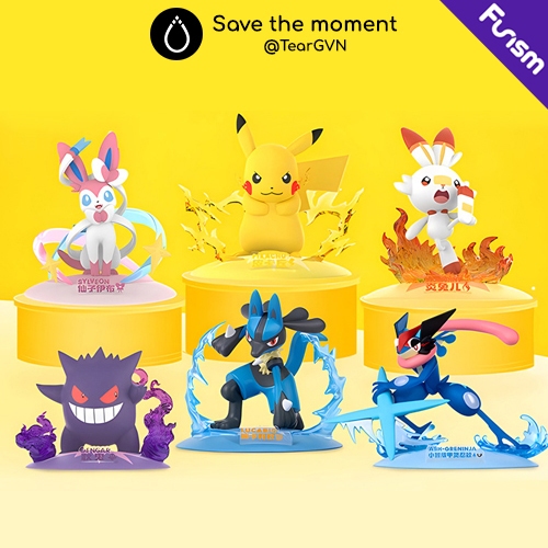 Genuine Pokemon Funism Model Includes Pikachu Gengar Lucario Ash