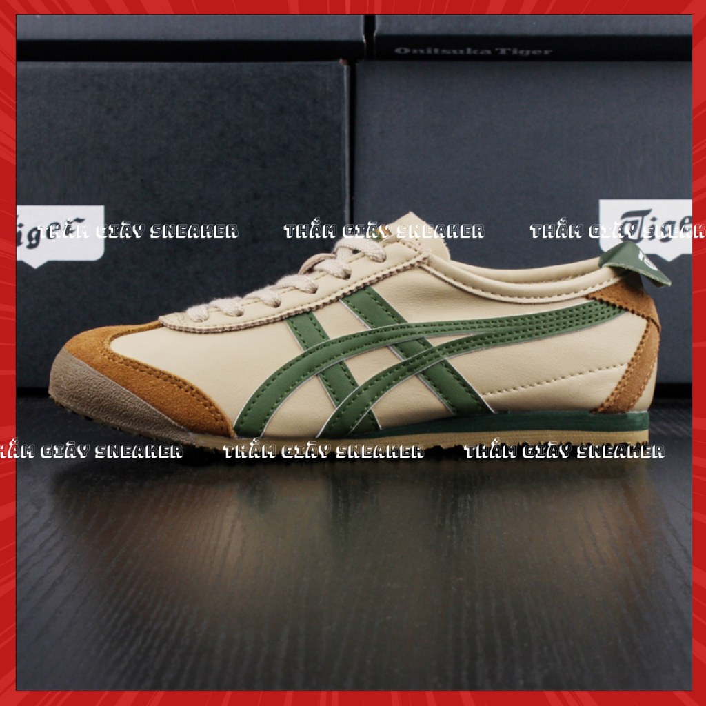 Onit Suka Tiger MEXICO 66 Sneakers Moss Green Full Box Shopee Malaysia