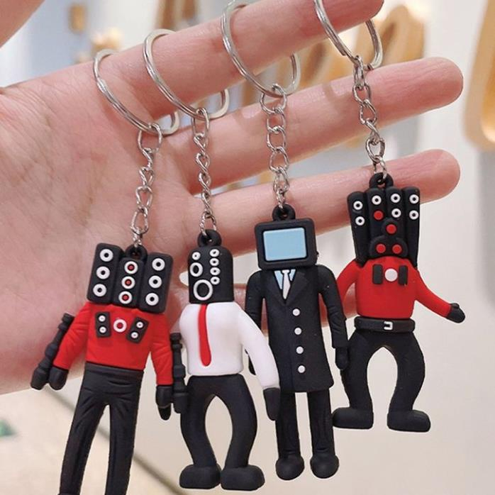 Doll Keychain Toy Pendant Tv Man Camara Man Skibidi Toilet Anime