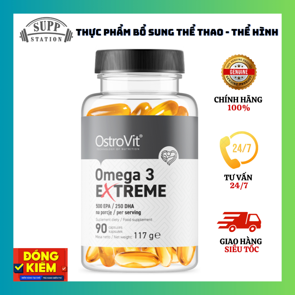 Ostrovit OMEGA 3 EXTREME Super Concentrated Fish Oil Tablets 90