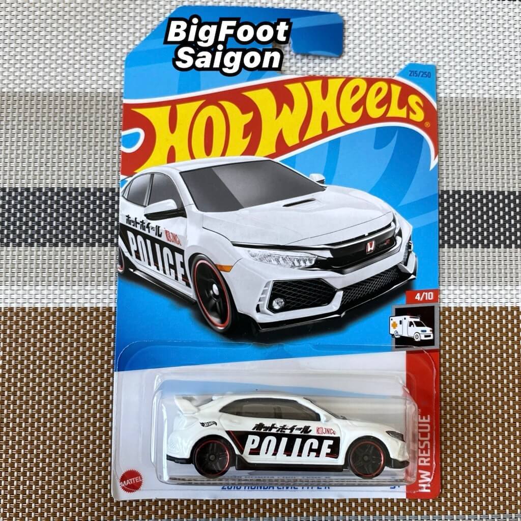 Hot Wheels Honda Civic Type R Police Car Model Hkj Hw Rescue Genuine Mattel