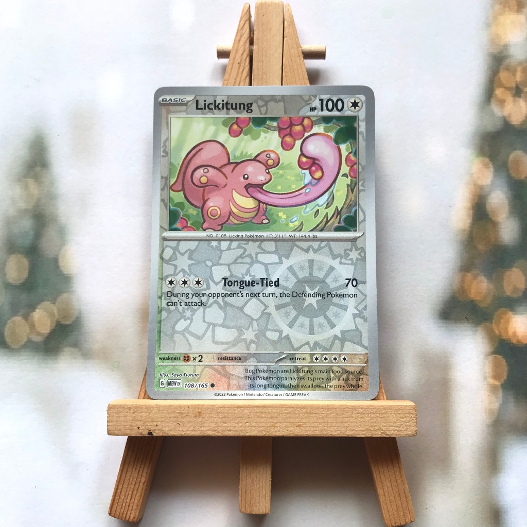 Pokemon Lickitung 108 165 Picture Card Genuine English Common