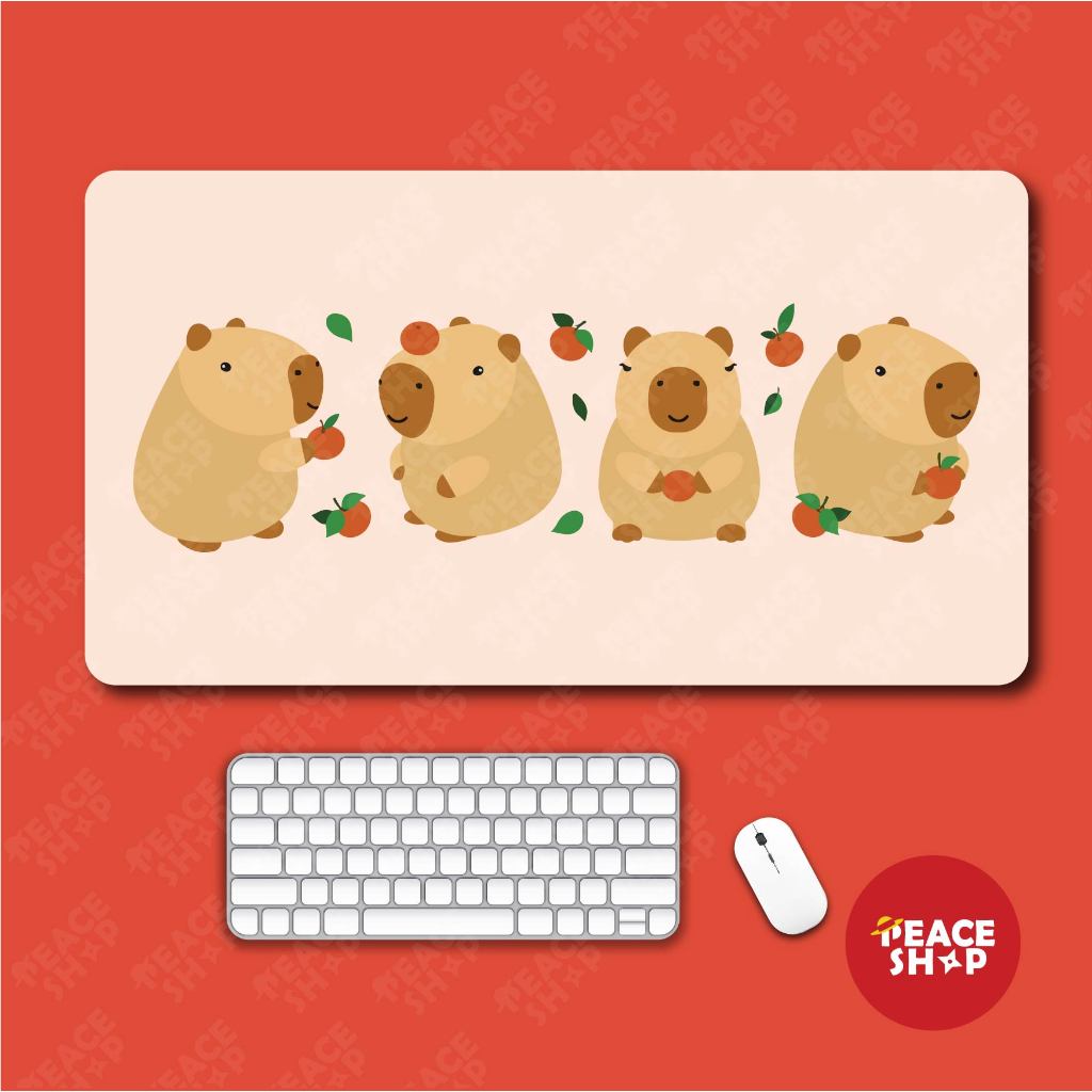 Large Capybara Pad Computer Mouse Pad Cute Capybara Mouse Pad Mp