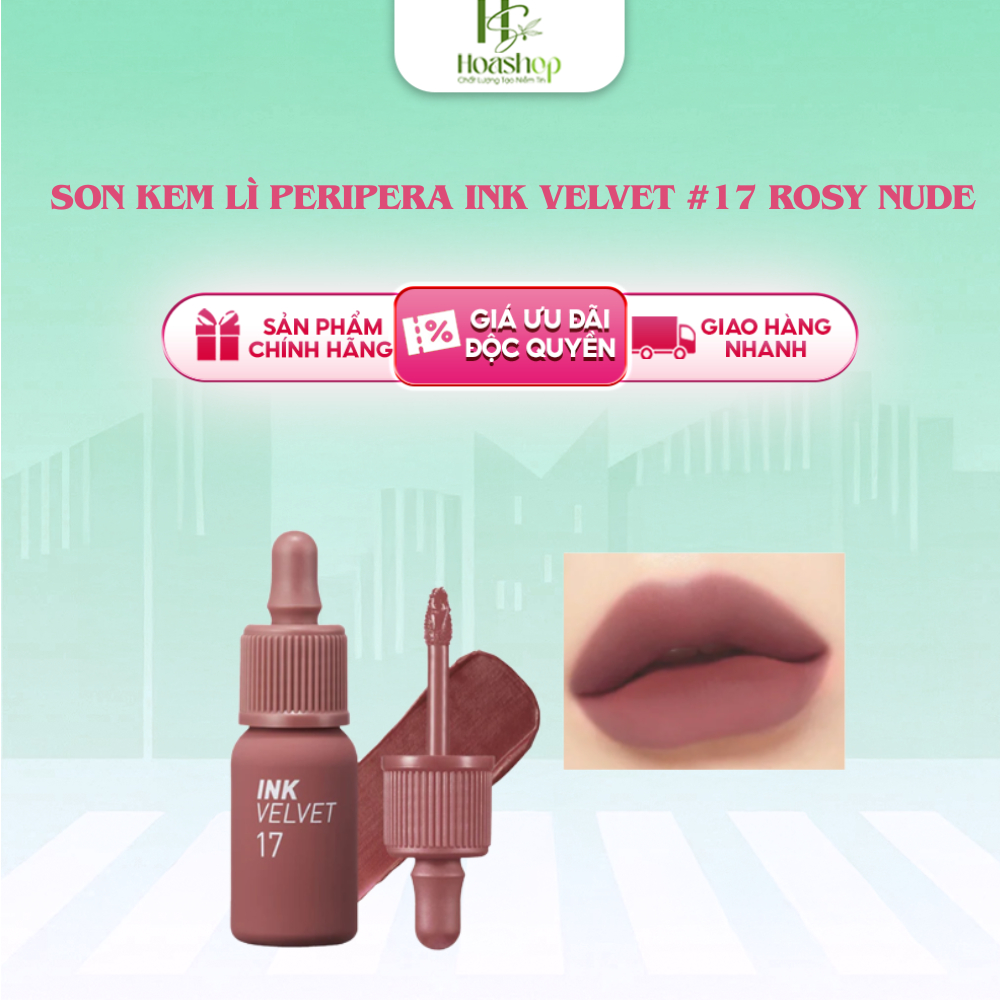 Peripera Ink Velvet 17 Rosy Nude Matte Lipstick Shopee Malaysia