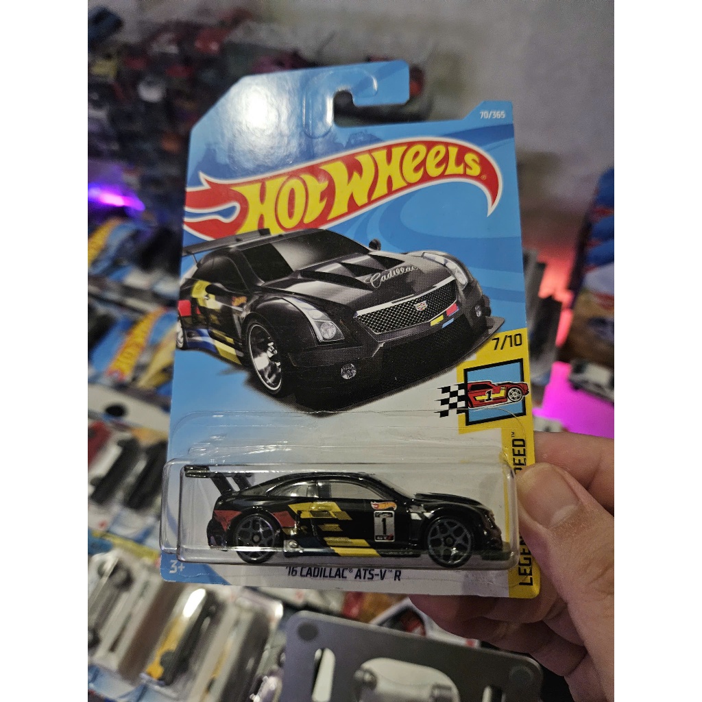 Hot Wheels Cadillac Ats V R Model Car Black Shopee Malaysia