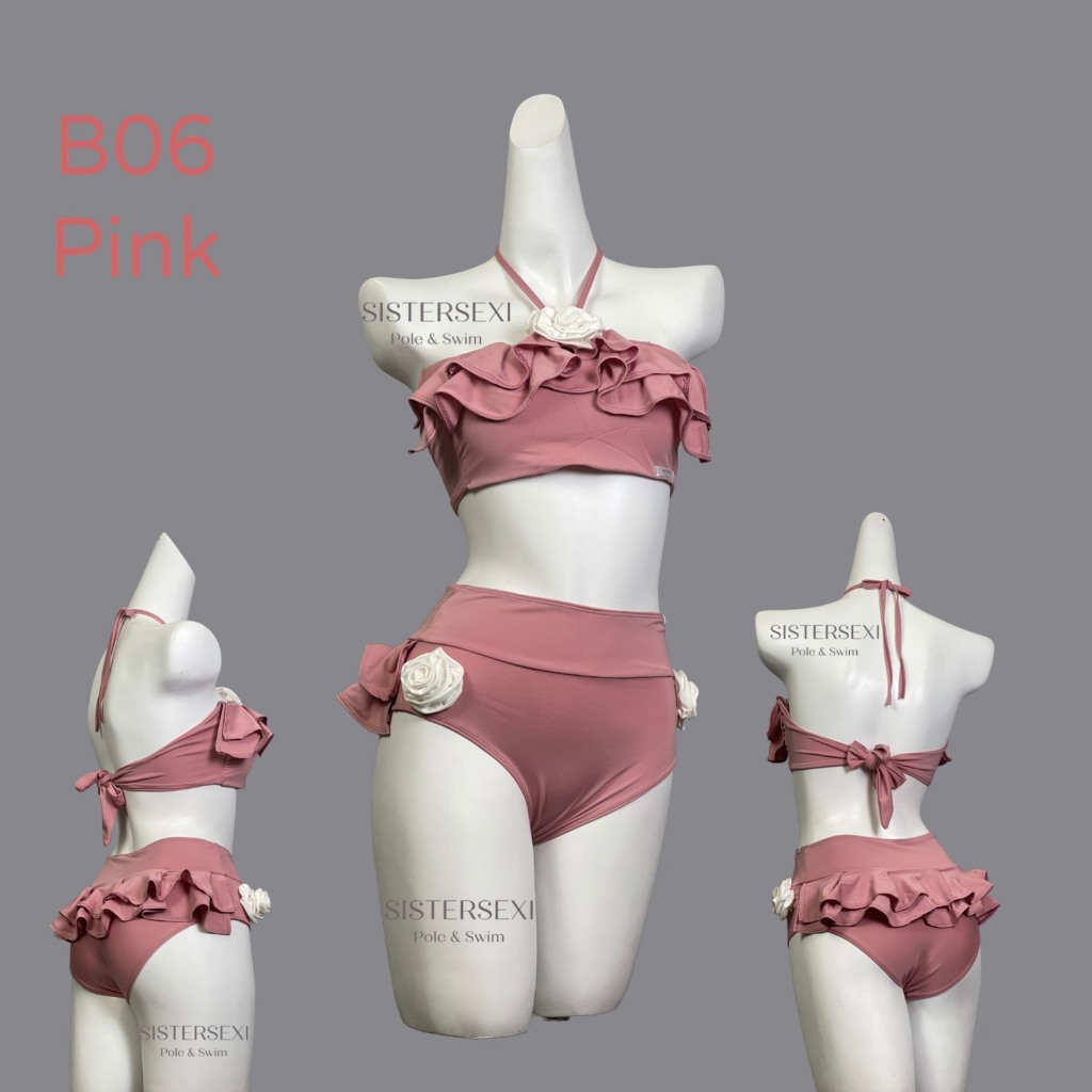 AVAILABLE B06 Pink SUMMER GIRLS Bikini Polewear Twerking