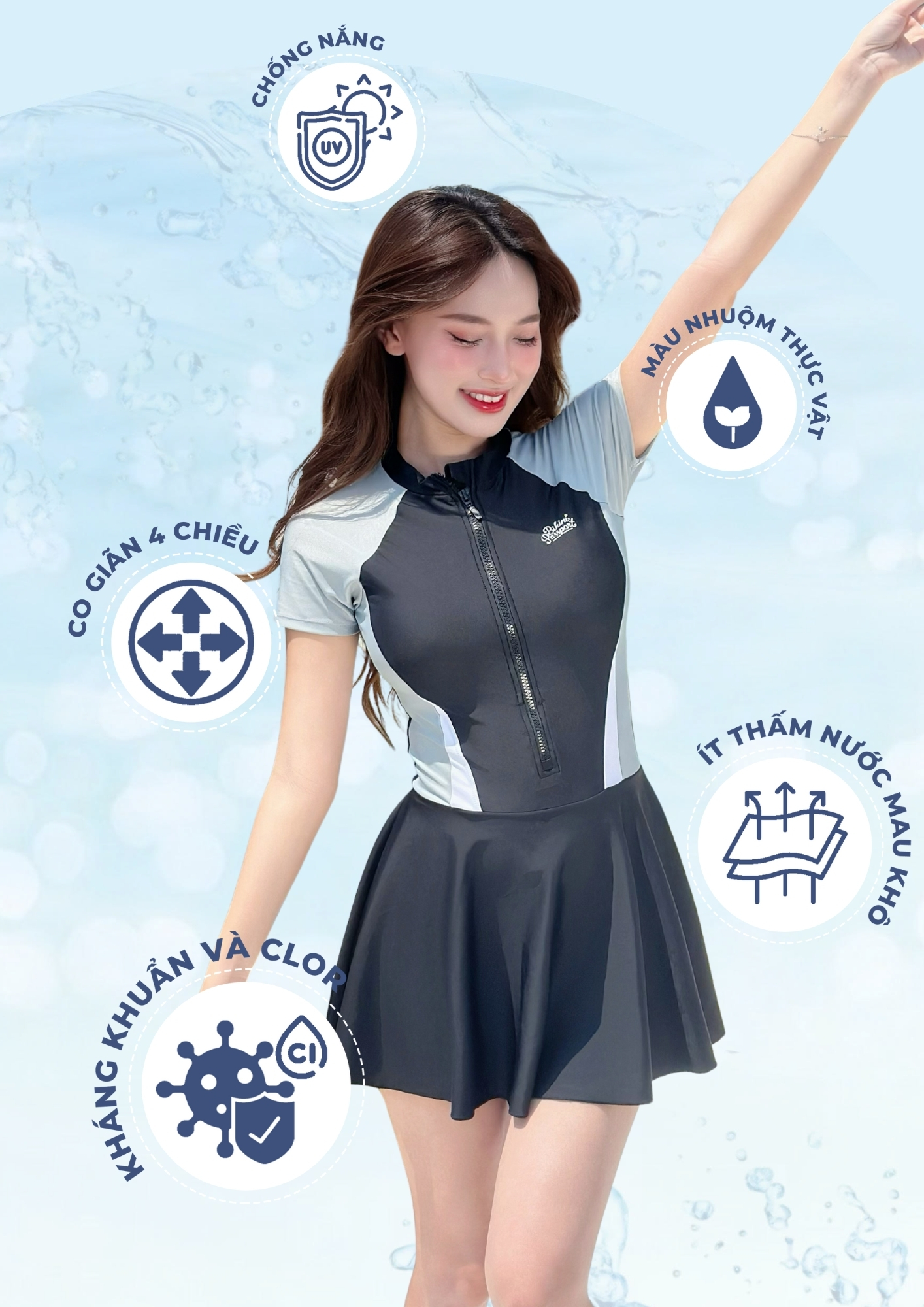 Women S BIKINI PASSPORT One Piece Short Sleeved Swimsuit With Buckle