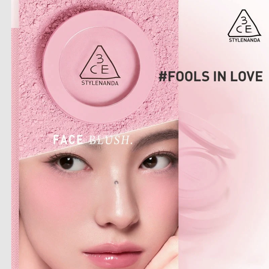 3CE Mood Recipe Face Blush Nude Peach Mono Pink Rose Beige Full Off