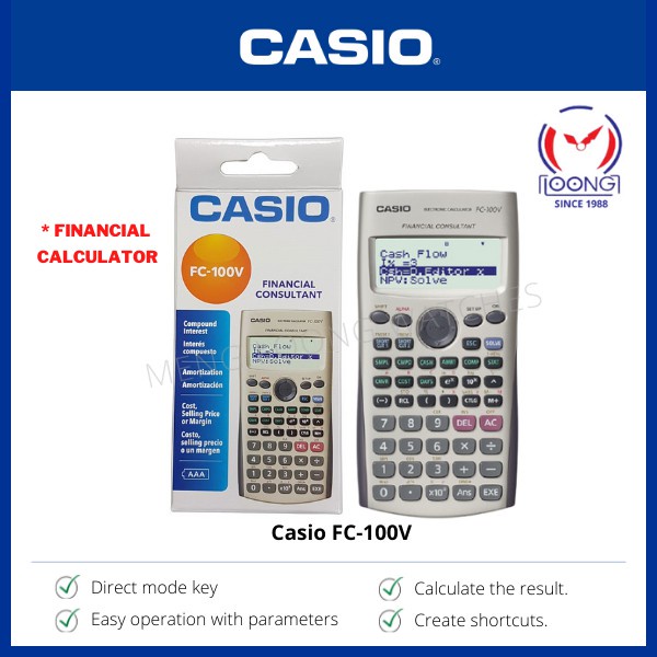 Casio - Calculatrice scientifique Casio FC-100V …