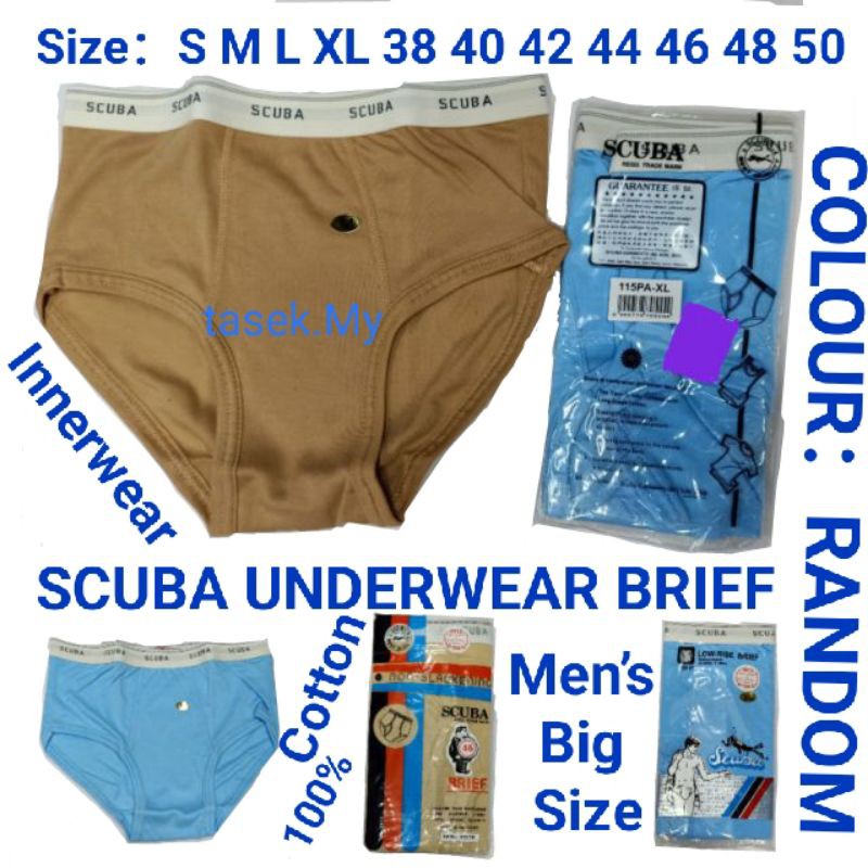 SCUBA UNDERWEAR BRIEF Men’s Big Size / Seluar Dalam Lelaki Saiz Besar 3850 / Innerwear (EXTRA