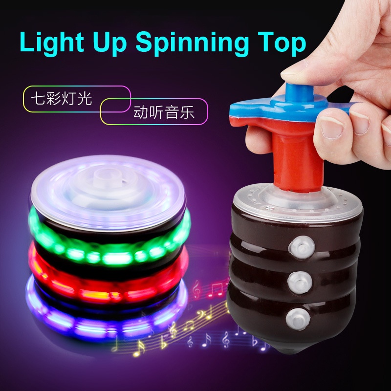 Spinning Top, LED Light Up Flashing Music Spinning Top Party Favors for Kids BT18 Shopee Malaysia