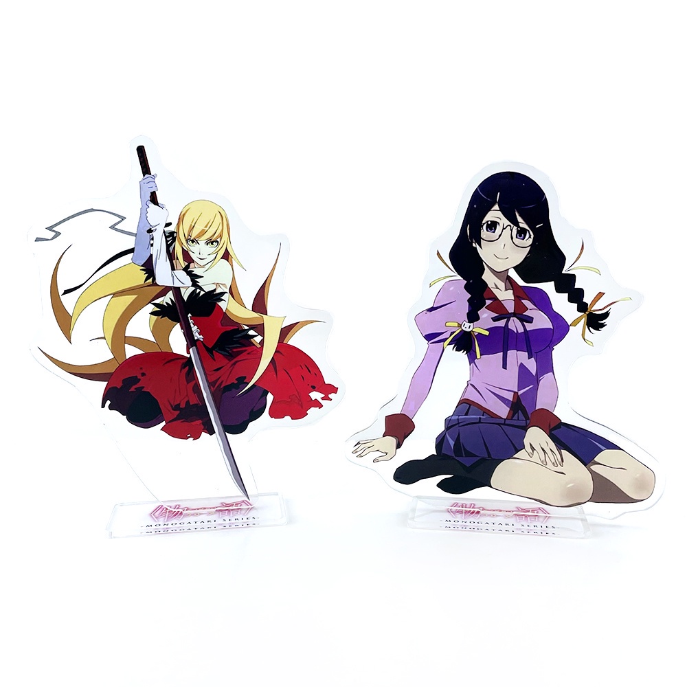 Monogatari series characters Oshino Shinobu Tsubasa Hanekawa acrylic ...