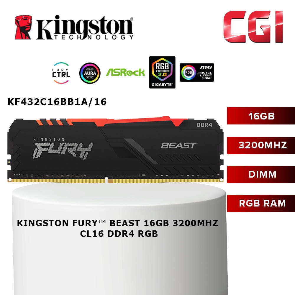 Kingston HyperX FURY 16GB 2666MHz CL16 DDR4 SDRAM DIMM 288-pin