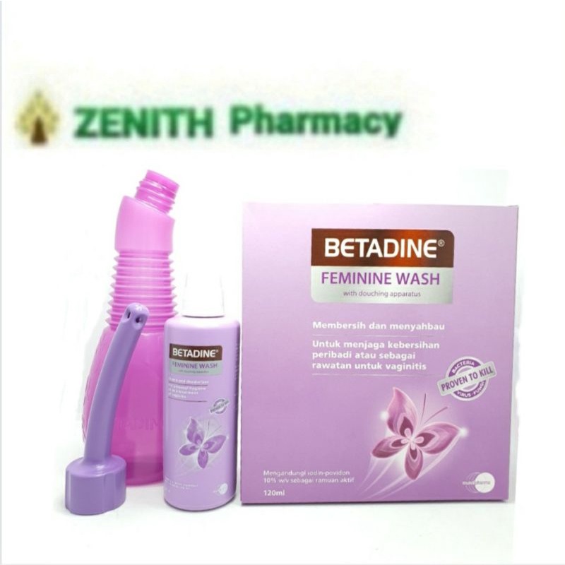 NEW STOCK BETADINE FEMININE WASH EXP05/2025 WITH DOUCHING APPARATUS