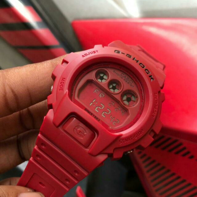 G SHOCK DW6900 RED OUT WATCH Shopee Malaysia