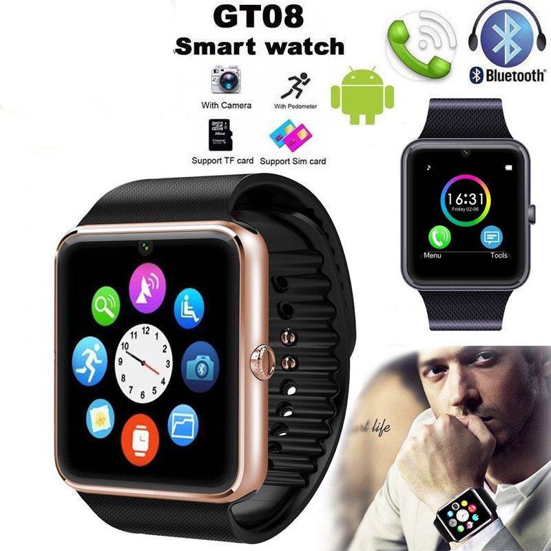 Smart Watch GT08 with Camera Bluetooth Smartwatch SIM TF Card Slot