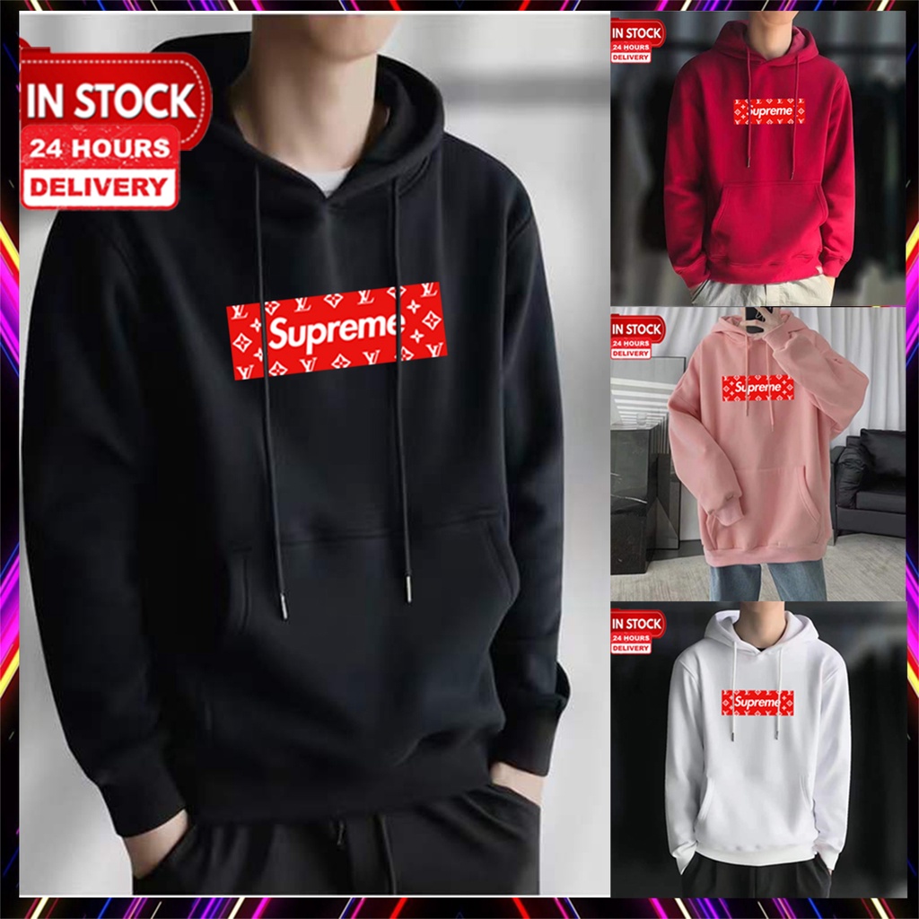 Supreme hoodie x clearance lv