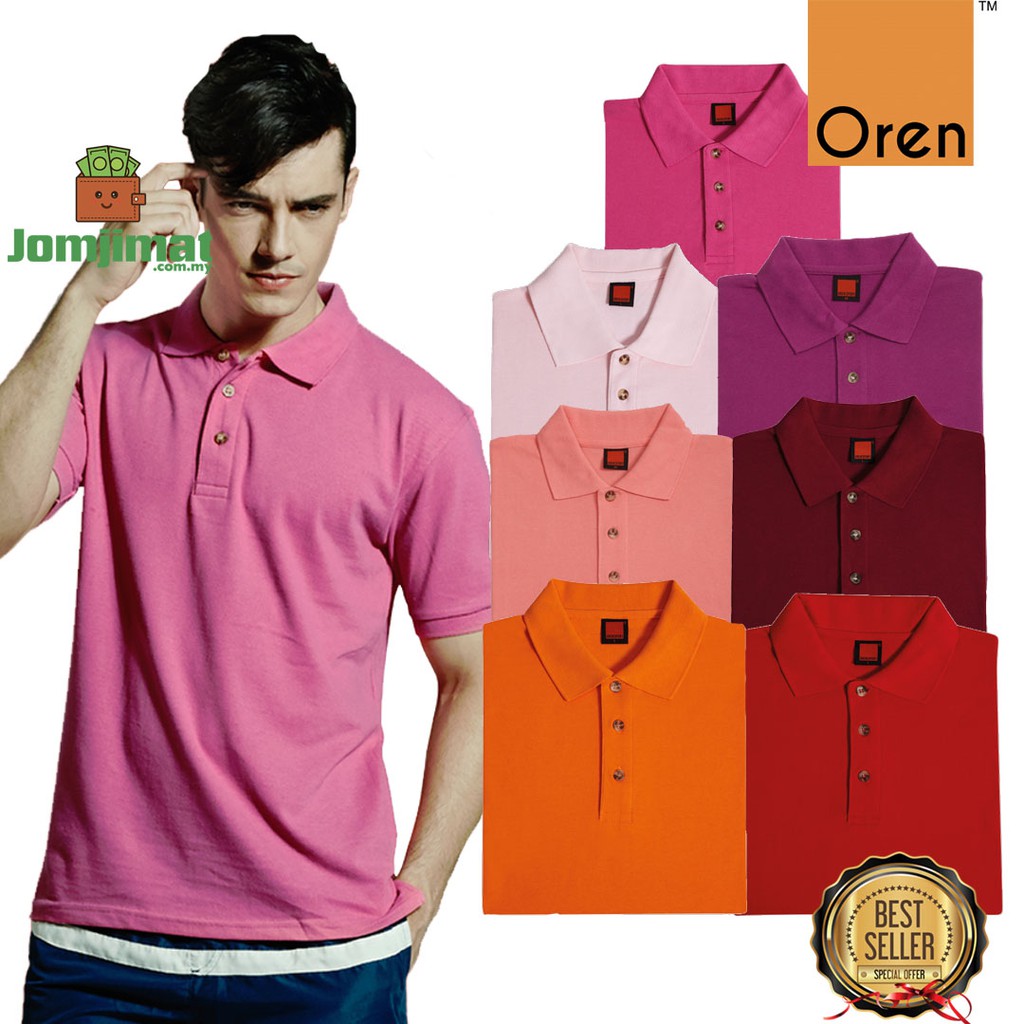 Oren Sport Polo Shirt HC01 - Unisex Plain Polo Shirt | Shopee Malaysia