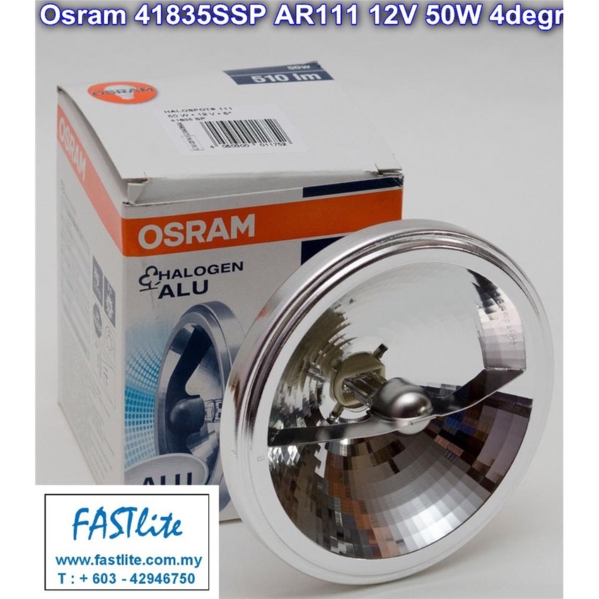 Osram 41835 SSP AR111 12V 50W 4 Dgr Halogen (Buatan Europe) | Shopee ...