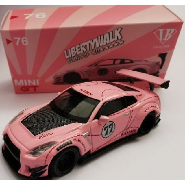 Mini GT LB Works Nissan GT-R35 version 3 Pink Pig#76 | Shopee Malaysia