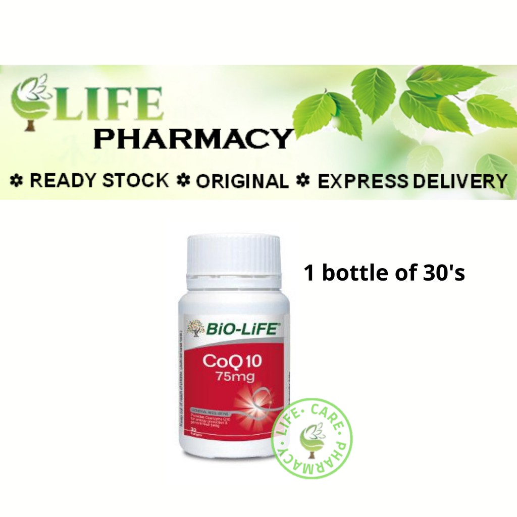 Bio life co q10 75mg 30's biolife (Expiry 2025) Shopee Malaysia