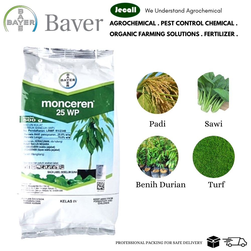 Bayer Monceren® 25WP 500G Pencycuron 25% / Kulat Durian Hawar Daun ...