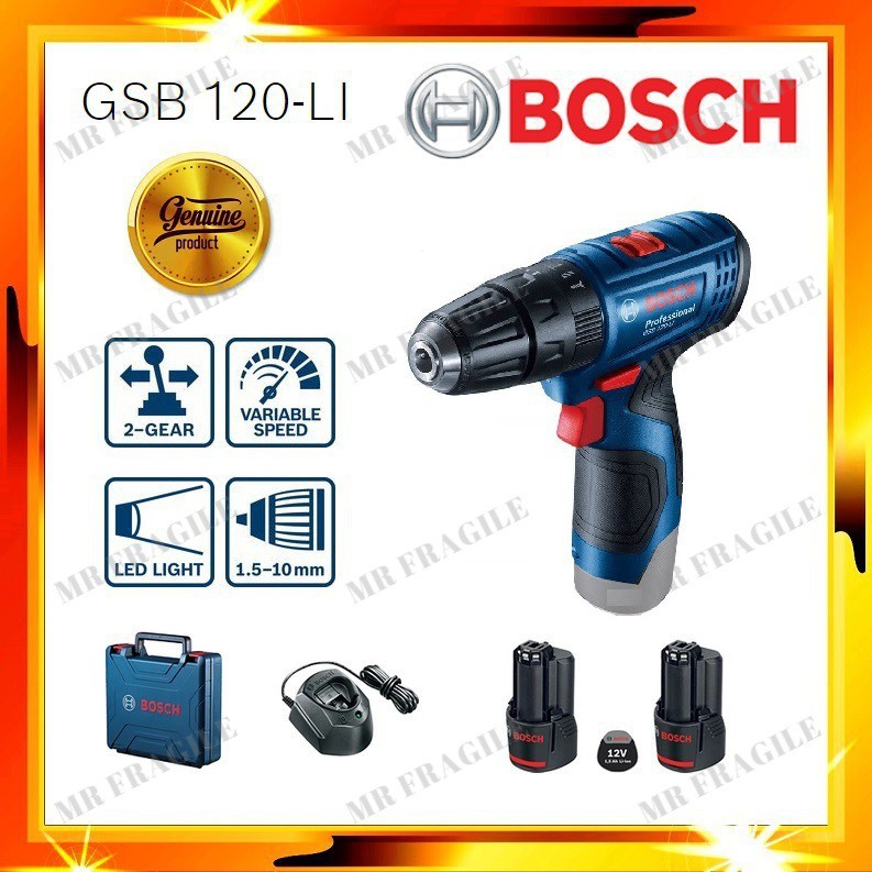 BOSCH GSB 120 LI GEN2 (NEW) 12V 2.0Ah BATTERY CORDLESS IMPACT DRILL ...