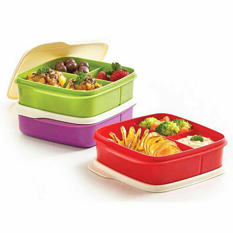 TUPPERWARE1 BIJI LOLLY TUP LUNCH BOX 1x550ML (blue / green /Pink ...