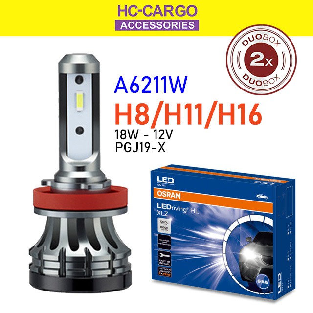 Original Osram LED Driving HL XLZ 6000K H4 H7 H8 H11 H16 9005 9006 9012