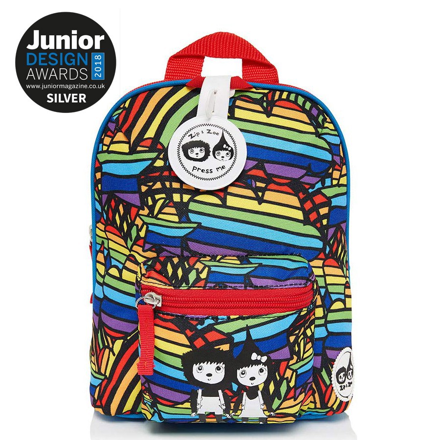 Babymel Zip Zoe Mini Backpack Safety Harnesss Rainbow Multi Shopee Malaysia