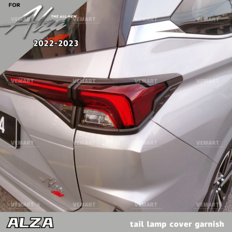 Vemart Perodua alza 2022 tail lamp cover accessories new alza lampu ...