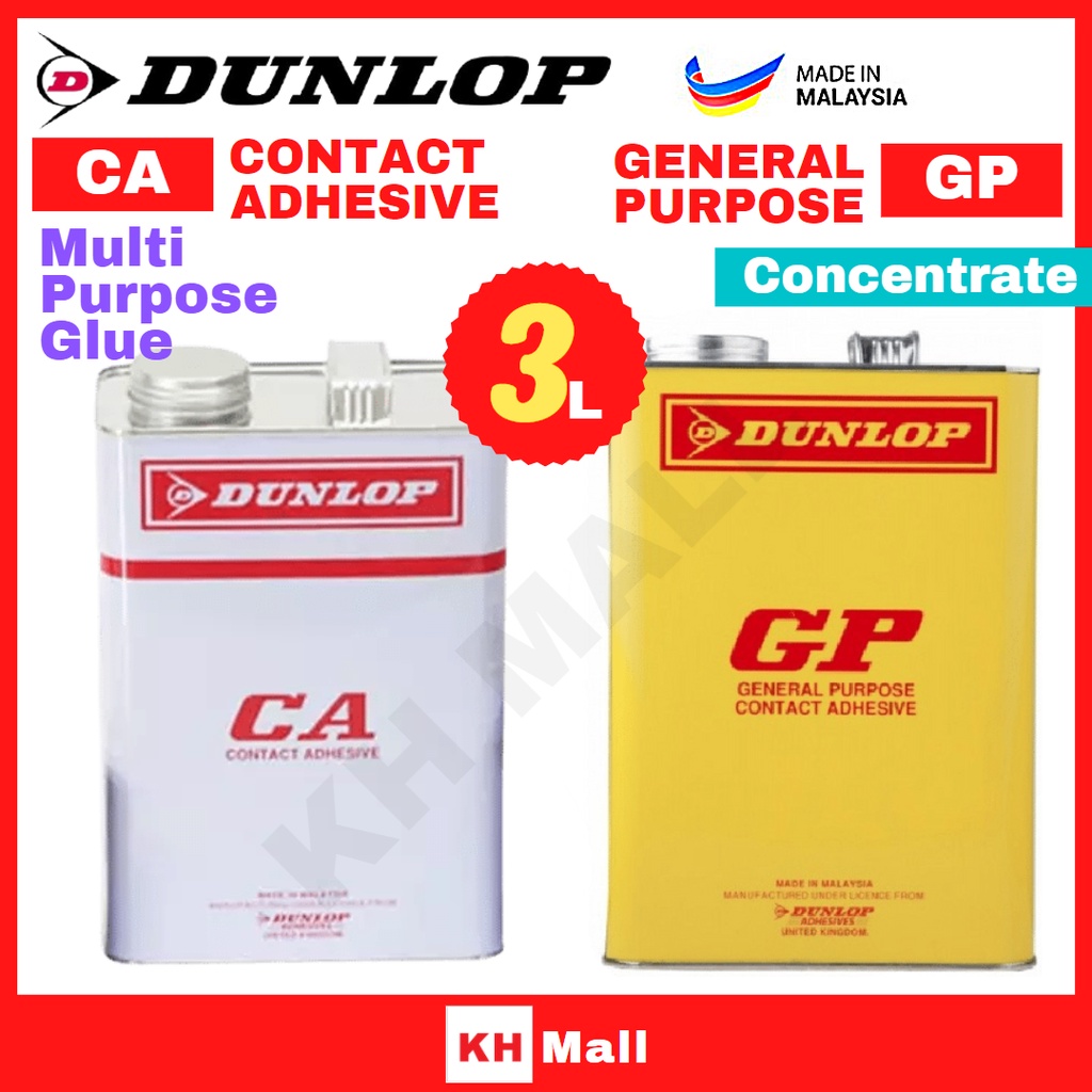 Dunlop 3litre Adhesive Ca Contact Adhesive Glue Gum Formica Gum Gp