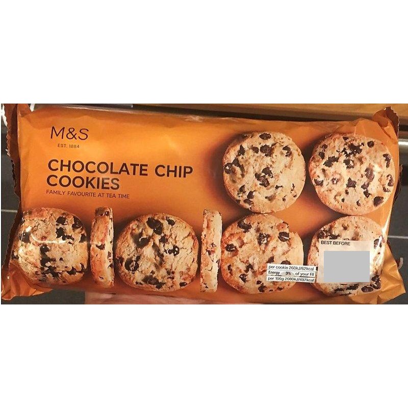 Marks & Spencer Chocolate Chip Cookies /M&S/ 英国玛莎饼干 Shopee Malaysia