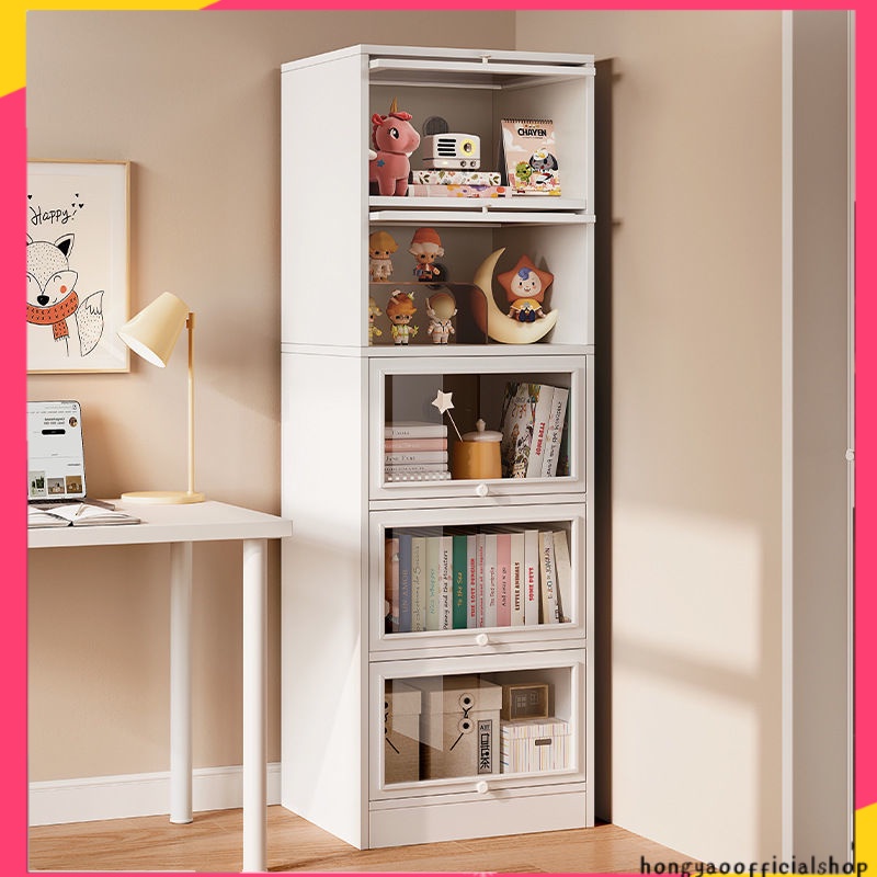 Bookshelves shelves household bookcases dustproof acrylic storage