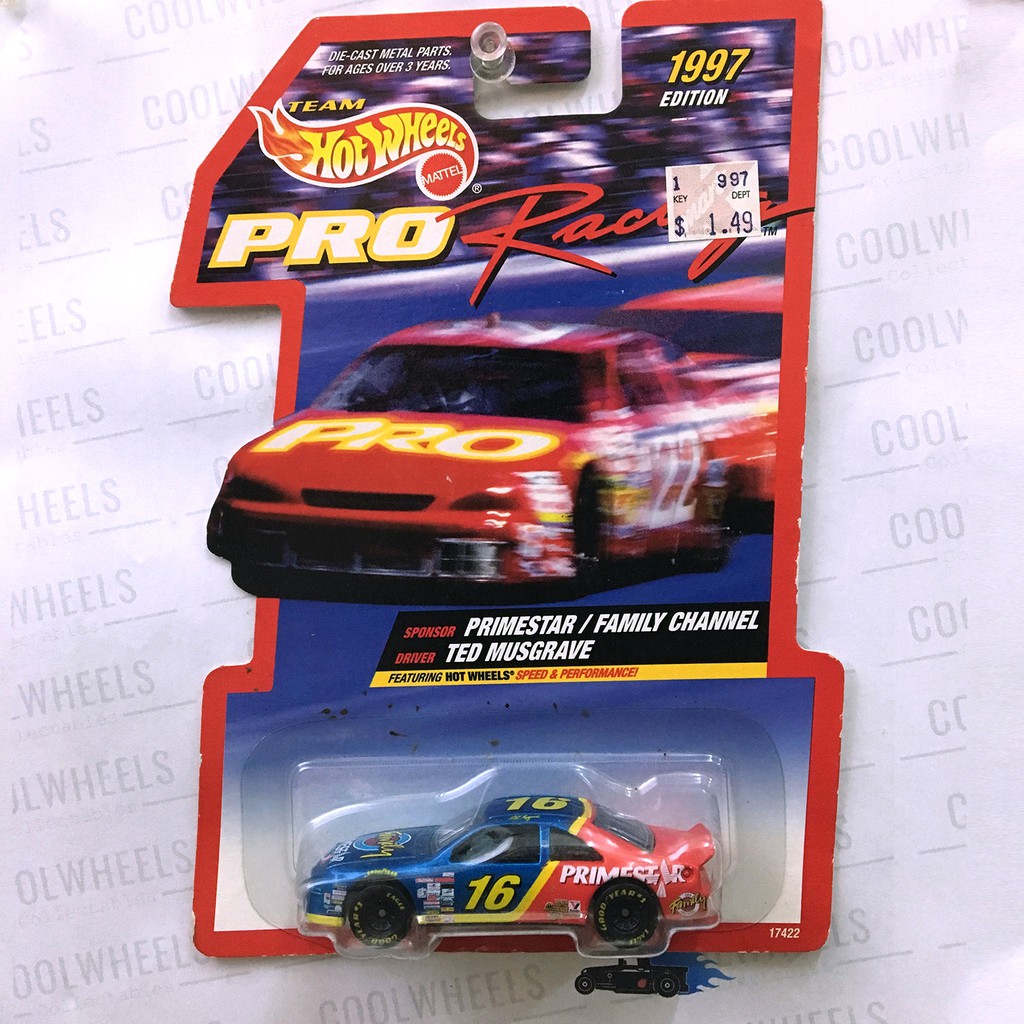 Hot Wheels 1997 Nascar Pro Racing Primestar / Family Channel - Ted ...