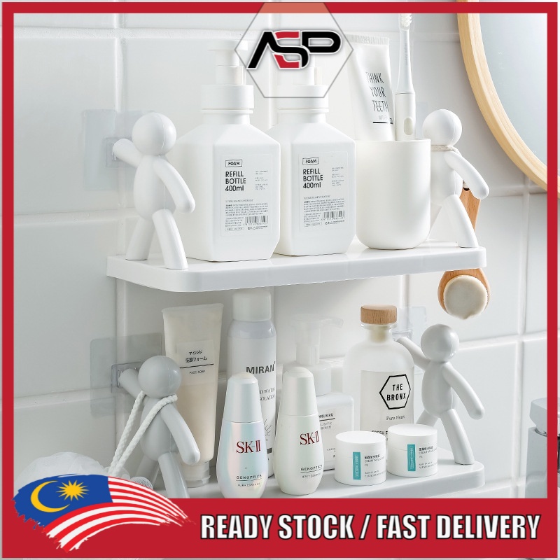 Wall-mounted Doll Racks Bathroom Free Perforated Wall Racks Kitchen ...