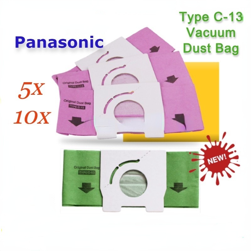 Panasonic TYPE C13 Vacuum Dust Bag Universal Replace Vacuum Cleaner