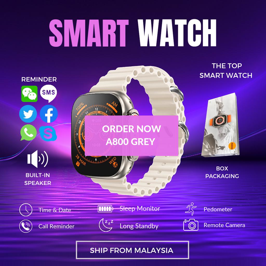 Smart Watch Fitness Jam Pintar Support Heart Rate Monitor Message