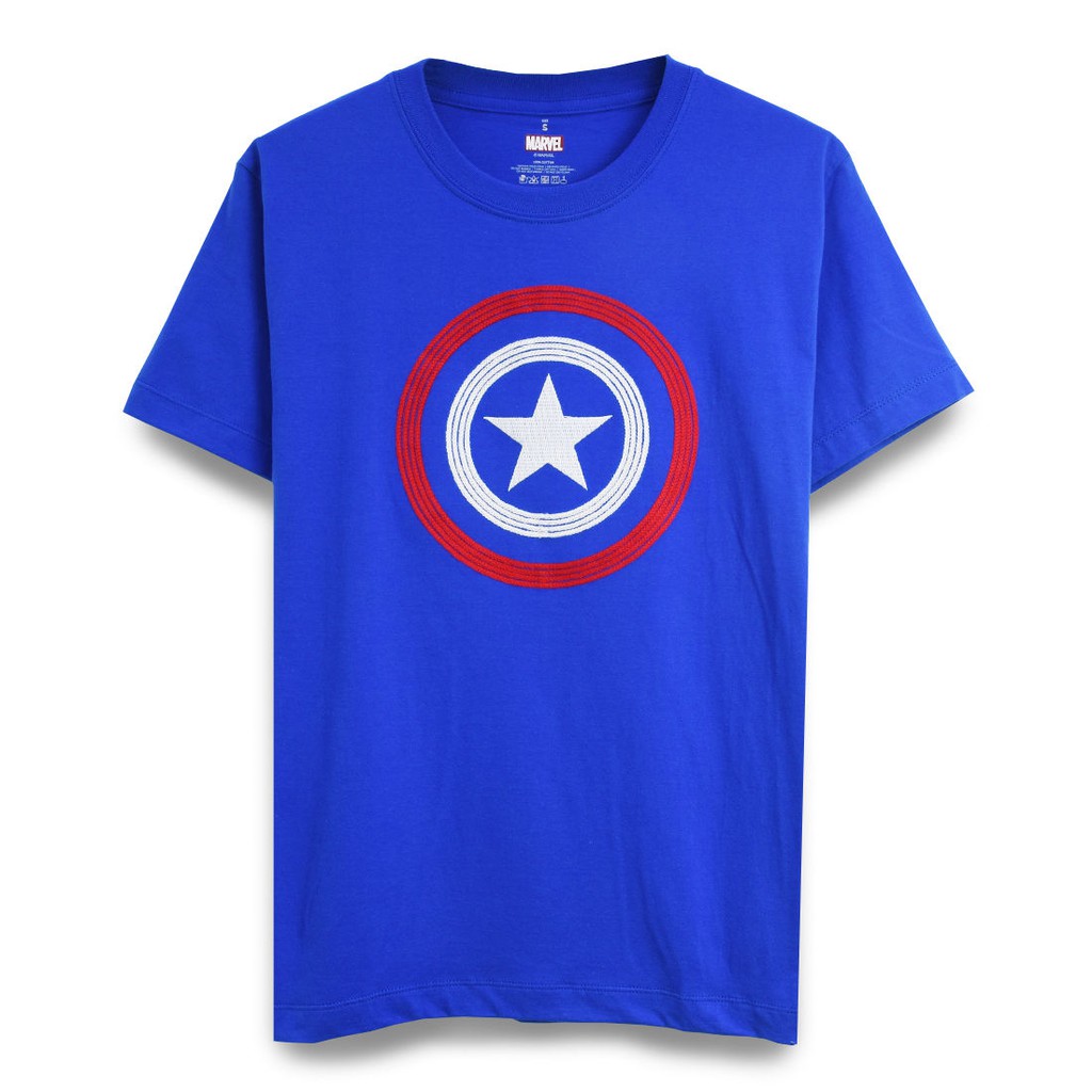 Goldwood Marvel Captain America Logo T Shirt Shopee Malaysia