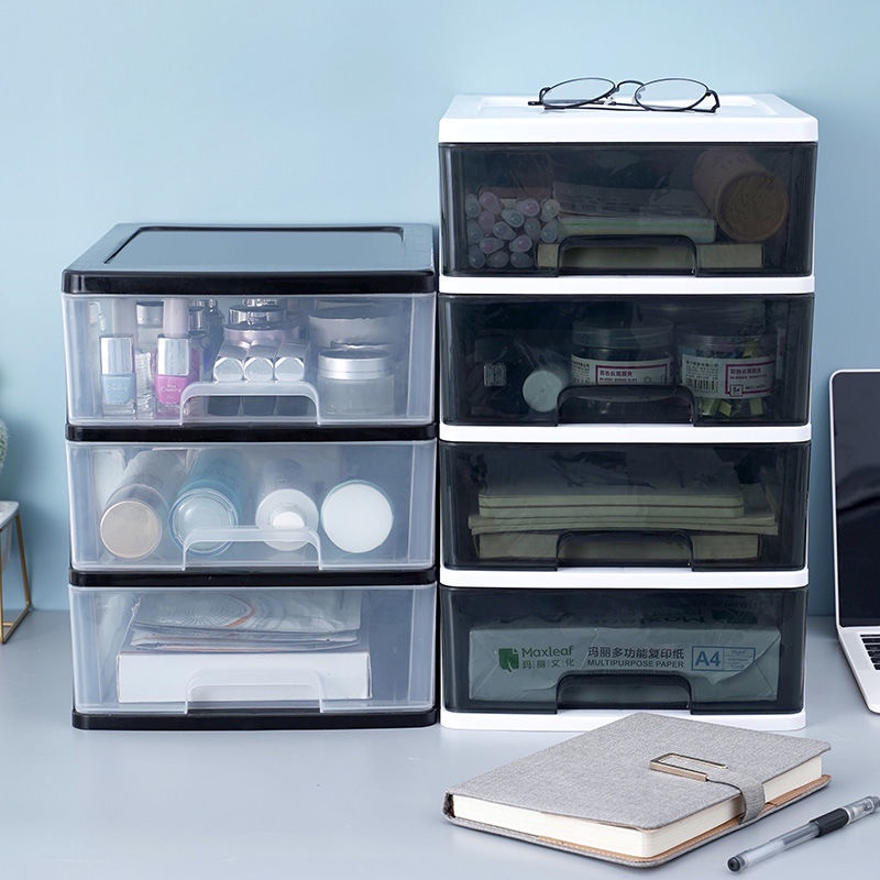 [Ready Stock] Desktop Storage Box Transparent Small Drawer Desk Storage ...
