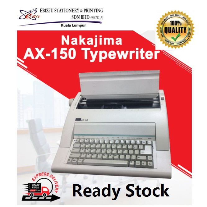 NAKAJIMA Electronic Typewriter AX150 (typewriter, electronic typewriter