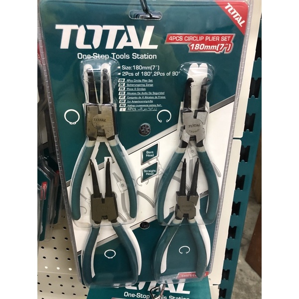 TOTAL 4PCS CIRCLIP PLIER SET (THT114041)