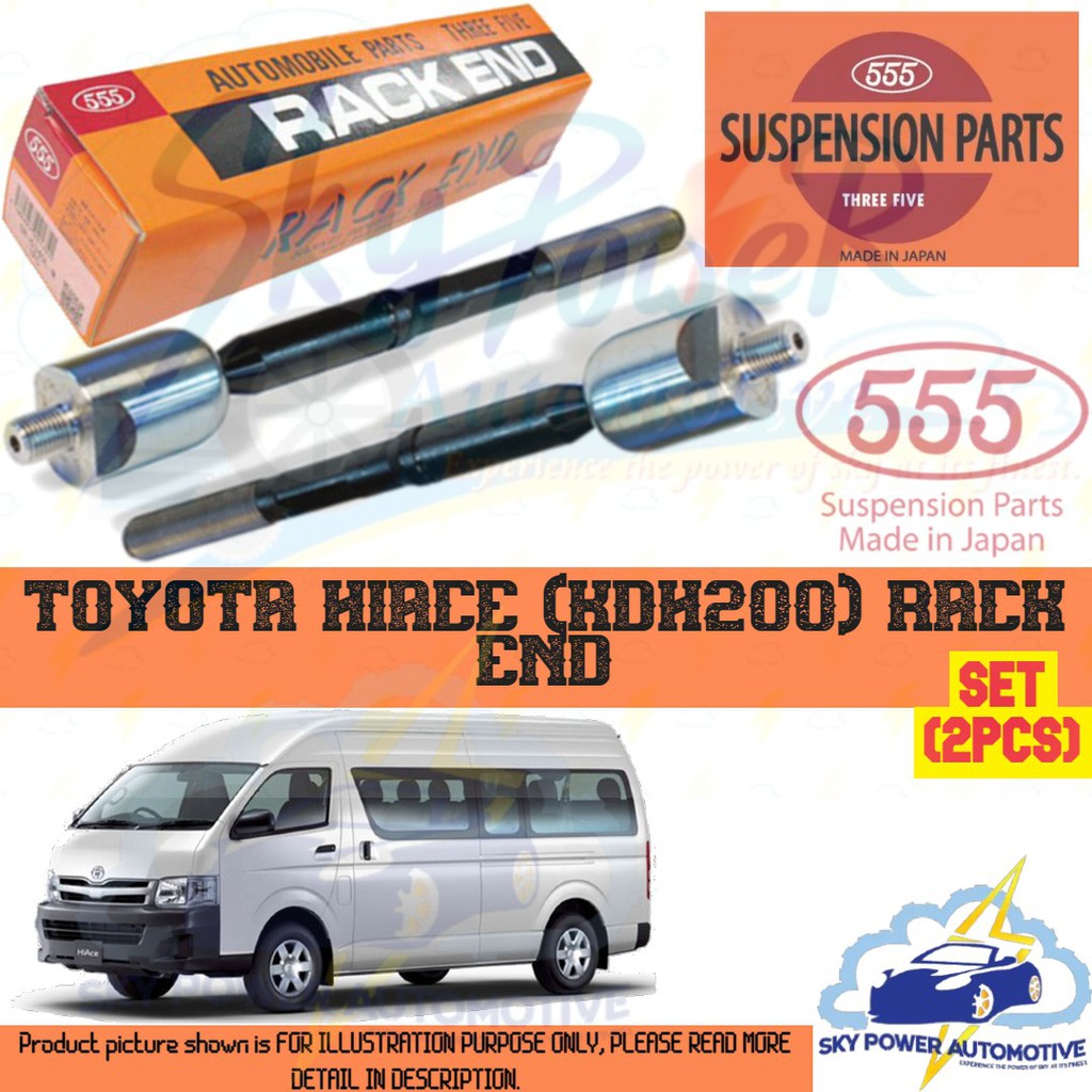 TOYOTA HIACE (KDH200) (2005~) 555 JAPAN BRAND STEERING RACK END (SET ...