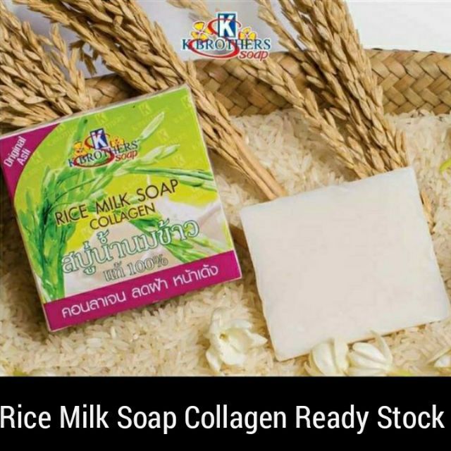 BodySoap Rice Milk Soap COLLAGEN SABUN COLLAGEN SUSU BERAS ASLI