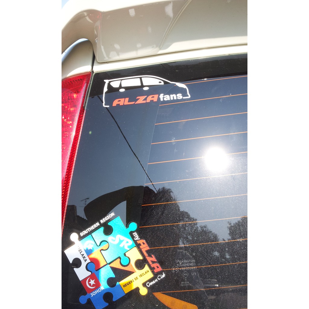 CARS STICKER PERODUA ALZA FANS PASSO SETTE BOON ADVANCED VERSION ...