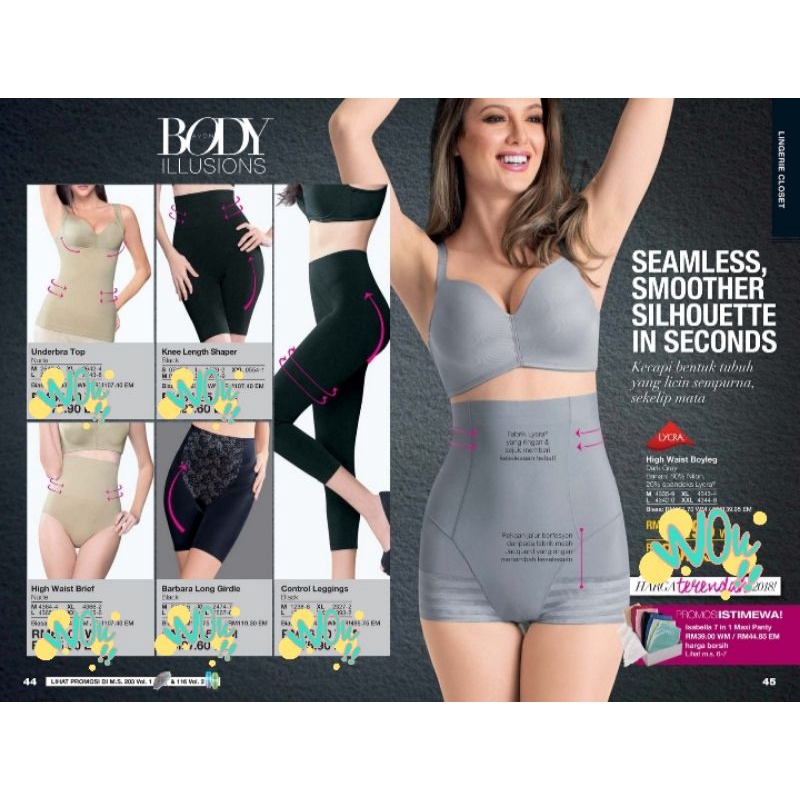 AVON INNER WEAR BODY ILLUSIONS (Knee&Boyleg Shaper/Shaping Short