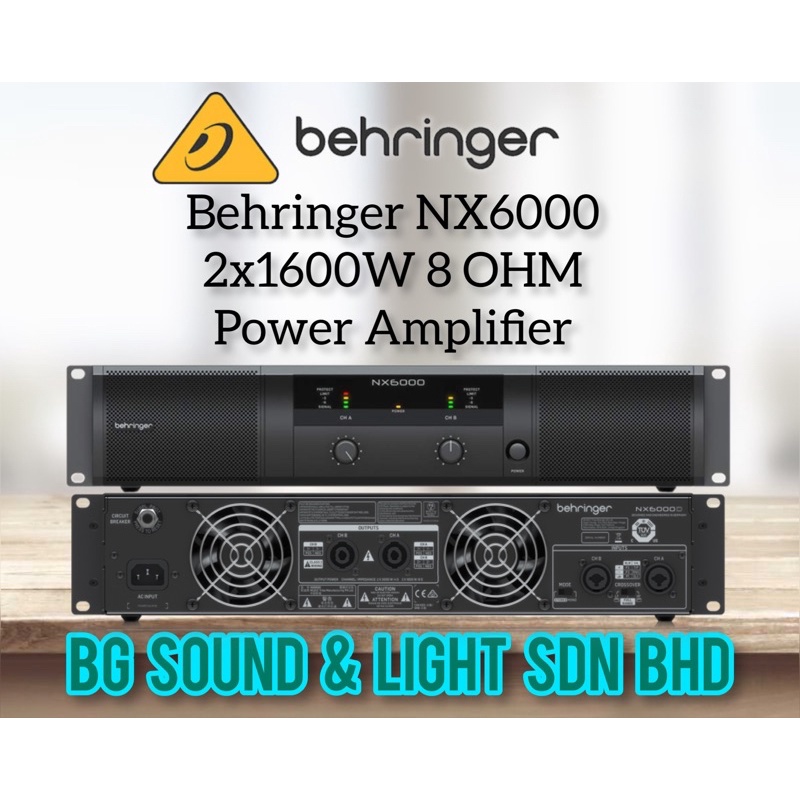 Behringer NX6000 UltraLightweight 6000Watt ClassD Power Amplifier