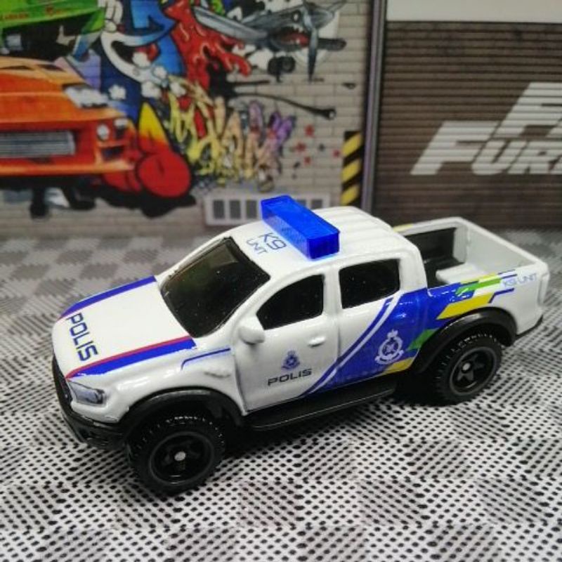 POLIS UNIT K9/BOMBA Custom Scale 1/64 Ford Ranger Raptor Hot
