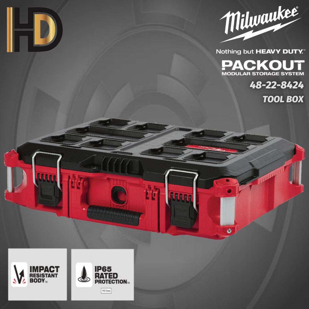 Milwaukee PACKOUT Tool Box 48-22-8424 | Shopee Malaysia