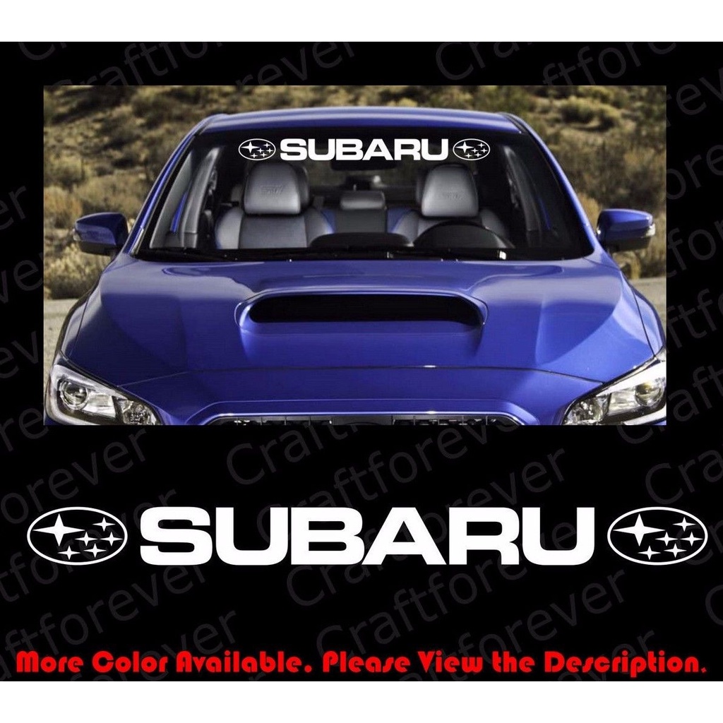 SUBARU WRX STI Windshield Racing Sports Vinyl Car Window Decal Sticker ...